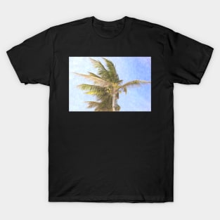 Palm Tree Windy Day T-Shirt